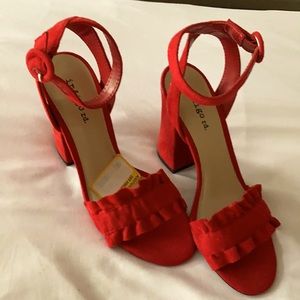 NWT Indigo rd. red beautiful Sandals